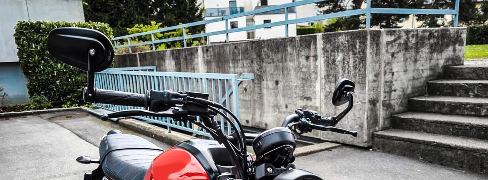 Rétroviseur De Guidon 7/8" E24 Pour Moto Pour Moto Pour Guzzi V7 850 Rétroviseur Latéral