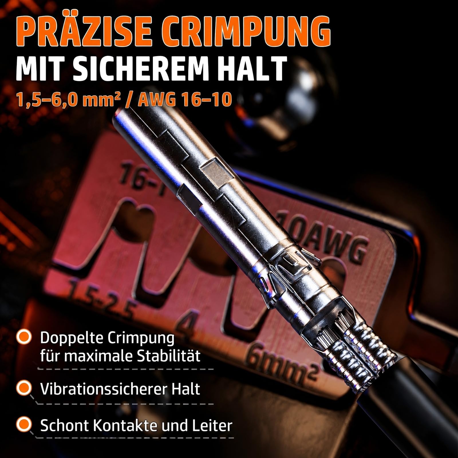 PEBA Solarstecker Crimpzange Set, Solar Crimp Zange 1.5-6.0 mm² für Solarpanel PV Solarkabel,12 Paars IP 68 Solarstecker, Crimper Crimpwerkzeug für Solaranlage Photovoltaik, Abisolierzange | Tool Set