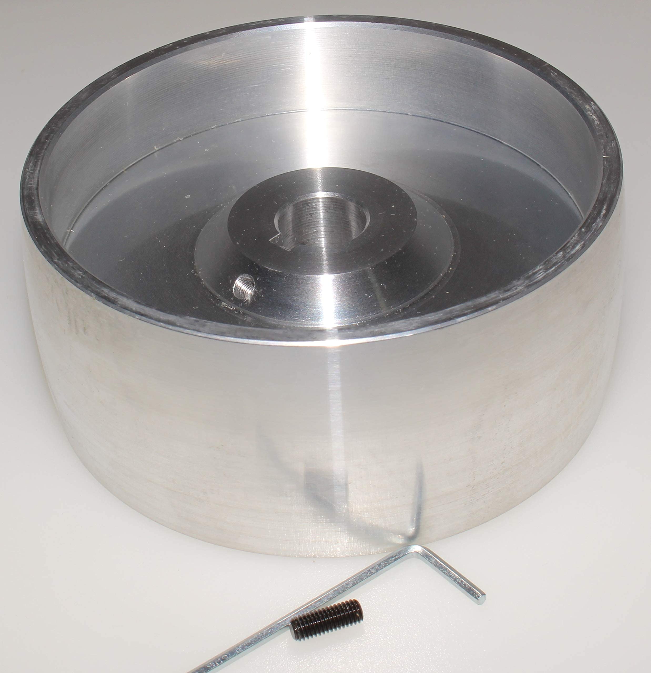 (Drive 130-19) Riemenschleifer-Antriebsrad CNC-bearbeitetes Riemenschleifer-Antriebsrad für Messerschleifer 130 mm Durchmesser - 55 mm breit mit 19 mm Bohrung