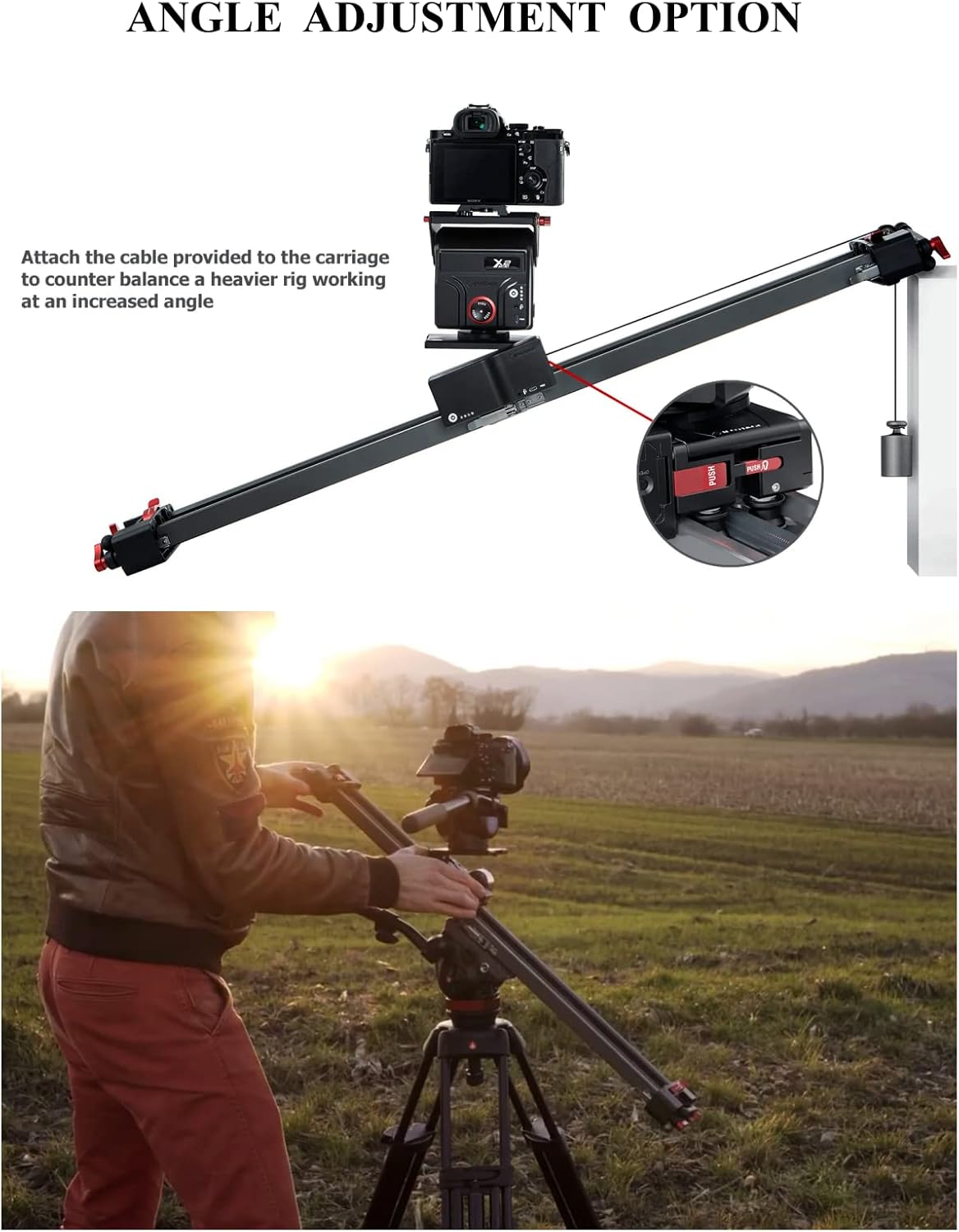 IFOOTAGE Shark Slider Mini Complete, 3 Axis Motorized Camera Slider 84cm/33'' with APP Control for DSLR Camera DV Video Camcorder Film Photography, Soft Backpack & L-Plate Included