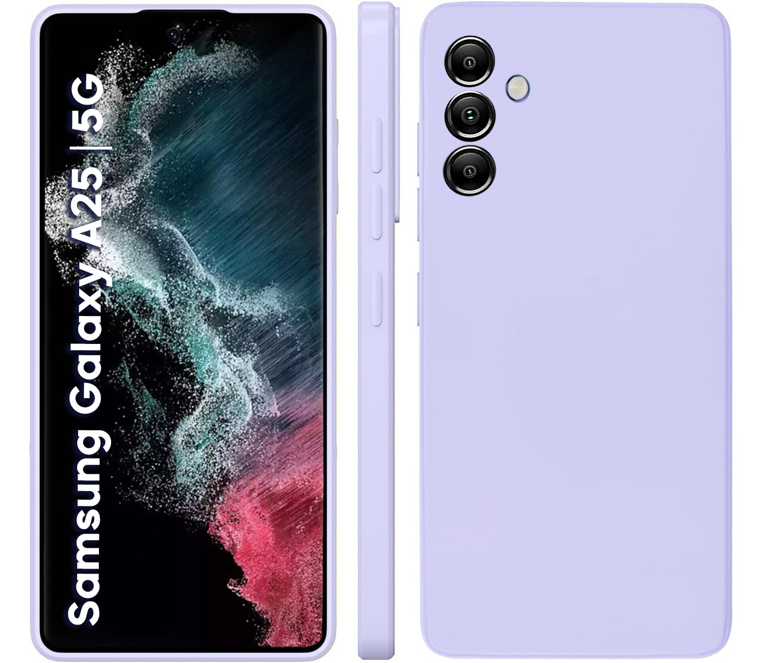 TRUEUPGRADE Compatible with Samsung Galaxy A25 5G Back Cover Case, Liquid Silicone Cover, Full Body Protective Cover, Shockproof, Slim Phone Cover, Anti-Scratch Soft Microfiber Lining - Purple (B0CT3HZC9N) Amazon Price History, Amazon Price Tracker