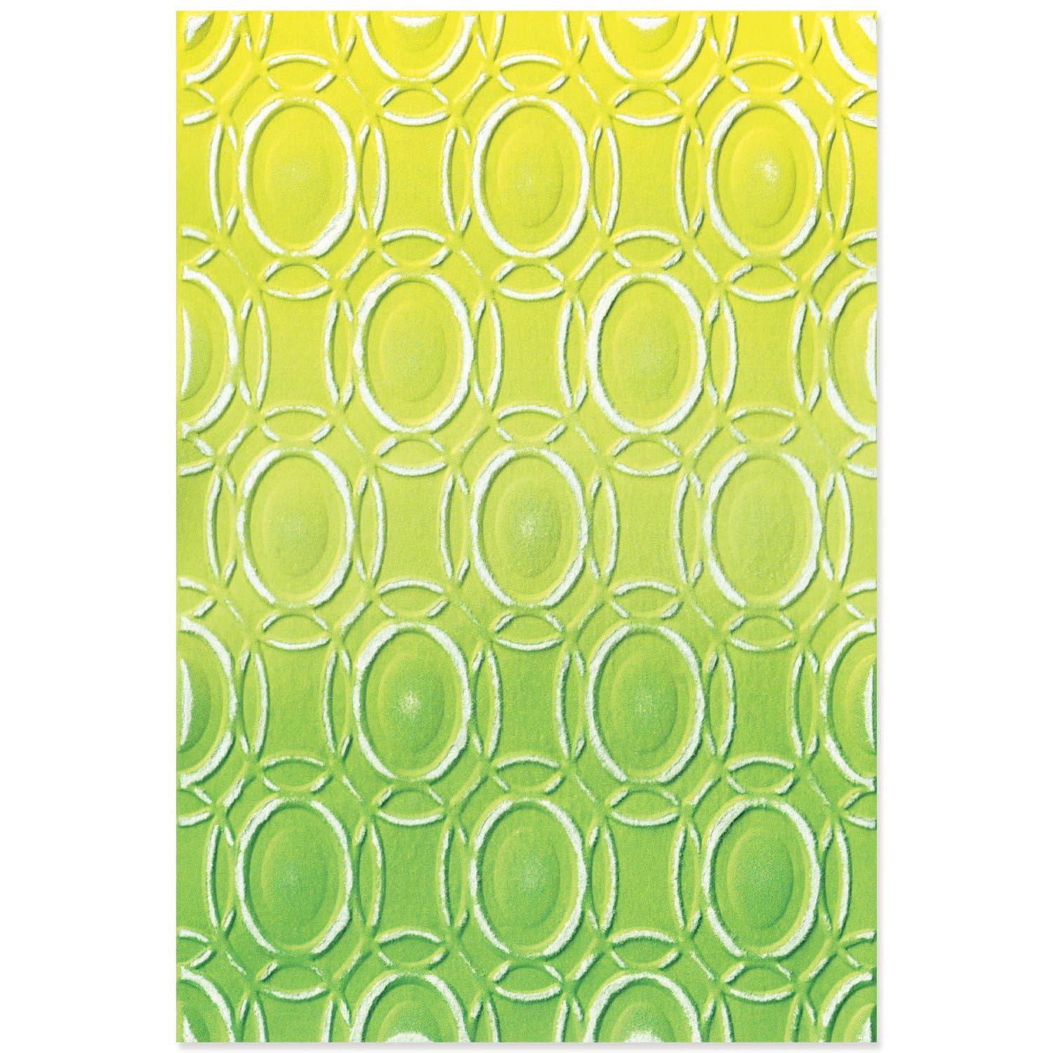Sizzix 3-D Textured Impressions Embossing Folder Cosmopolitan, Golden Rings by Stacey Park