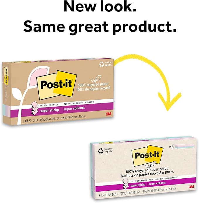 Notas Adhesivas 6 Paquetes Color Wanderlust Pastels miniatura 10