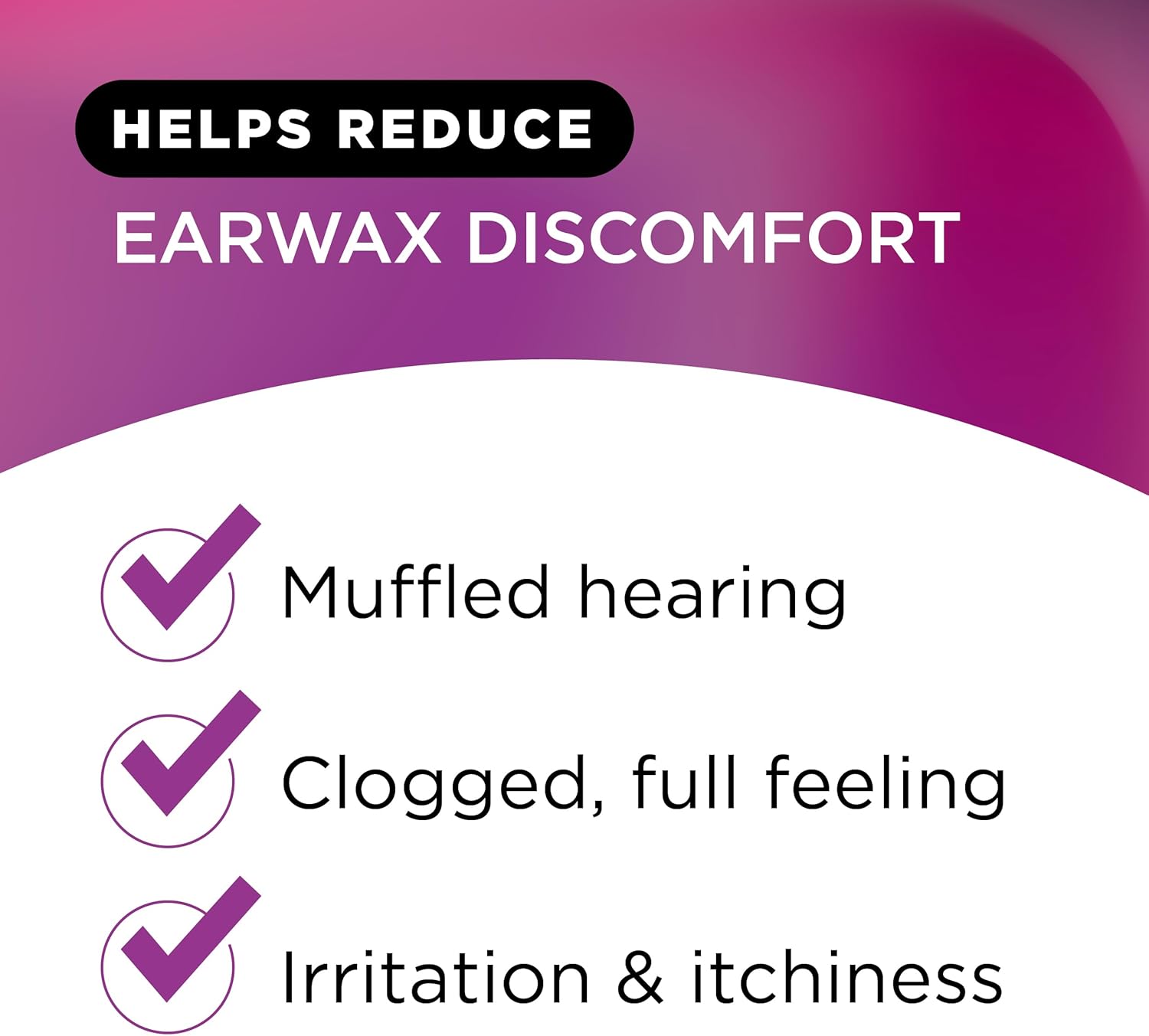 LIPO Earwax Removal Drops - Ear Cleaning Drops for Ear Wax Removal & Clogged Ear Relief - Peroxide-Free, Gentle Ear Drops for Wax Build-Up, Ear Hygiene Support for Daily Use Care - 0.5 fl oz