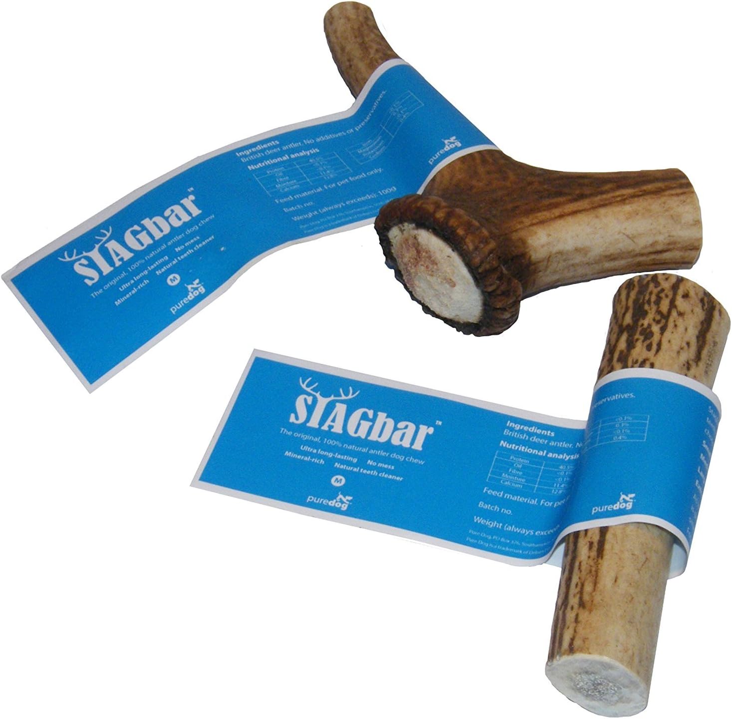Stagbar The Original, 100% Natural, Antler Dog Puppy Chew Medium Size