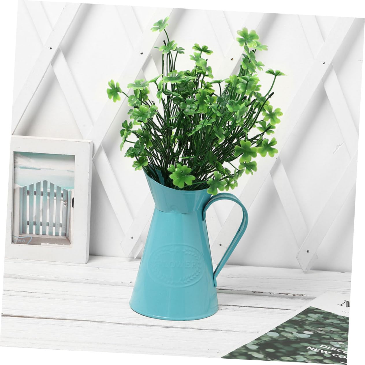 Amosfun 9 Pz Fiore Decorativo Foglie Verdi Foglie Artificiali Ghirlande Di Fai Da Te Finte Per L'artigianato Per L'artigianato Decorazioni in Plastica Green
