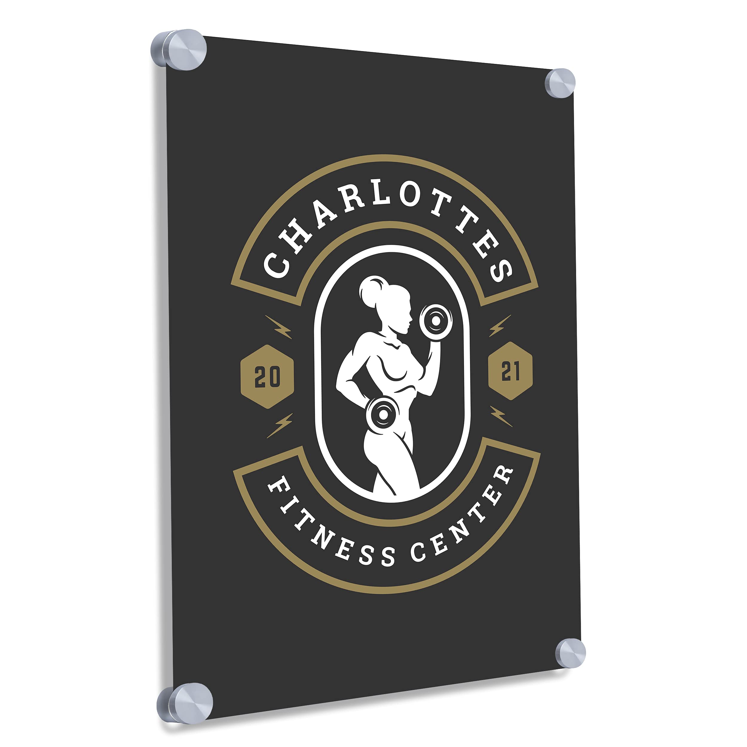 Customise me - Womans Gym signs personalised plaques - Bodybuilding Home Gym Accessories Fitness center