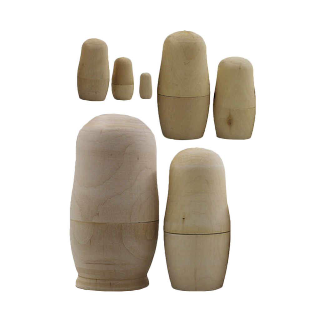 Amazon | iplusmile マトリョーシカ 7個セット 未塗装 木製ロシア人形