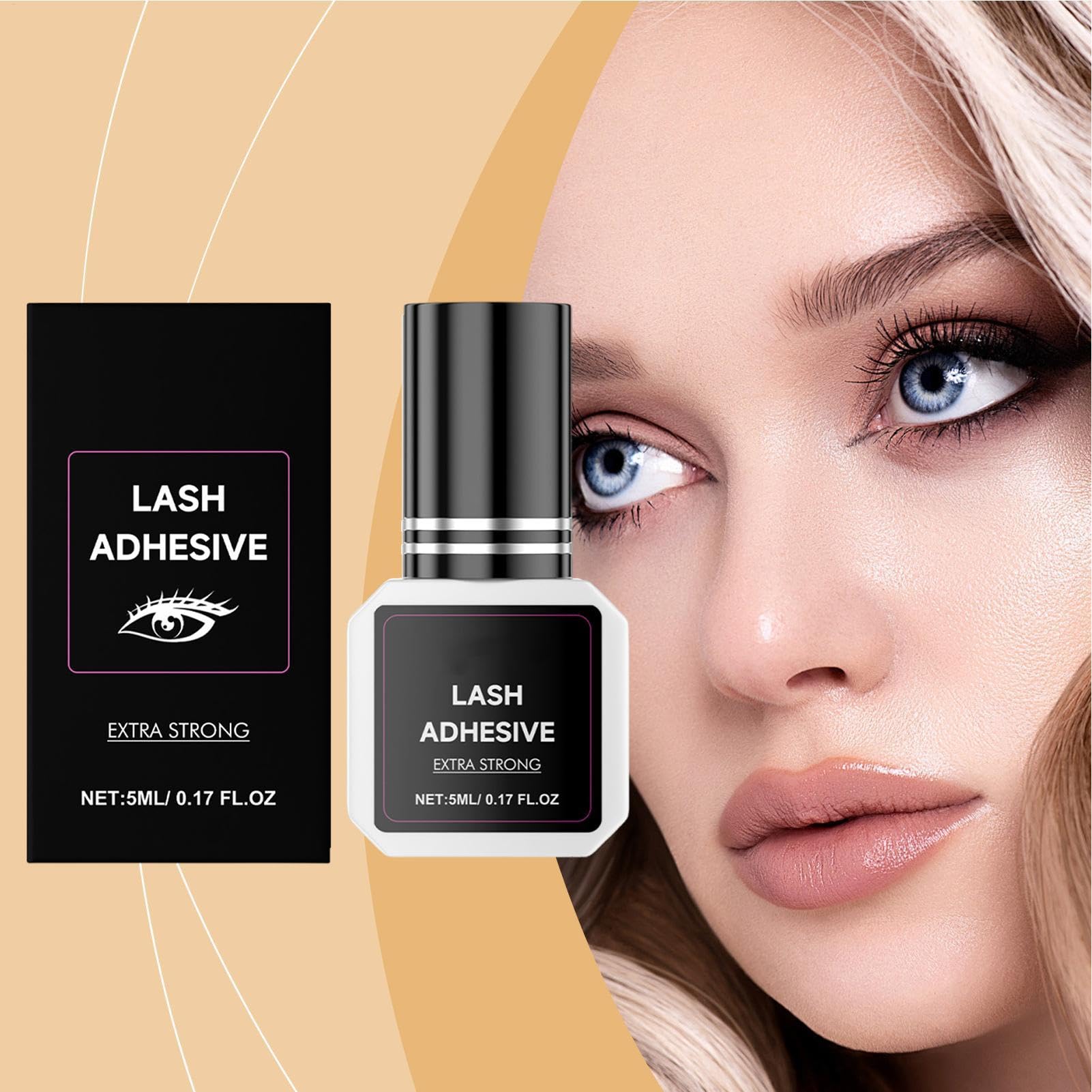 5ml Eyelash Extension Glue - Extra Strong Professional Lash Glue, Lash Adhesive False Eyelashes Adhesive, False Eyelash Accessories