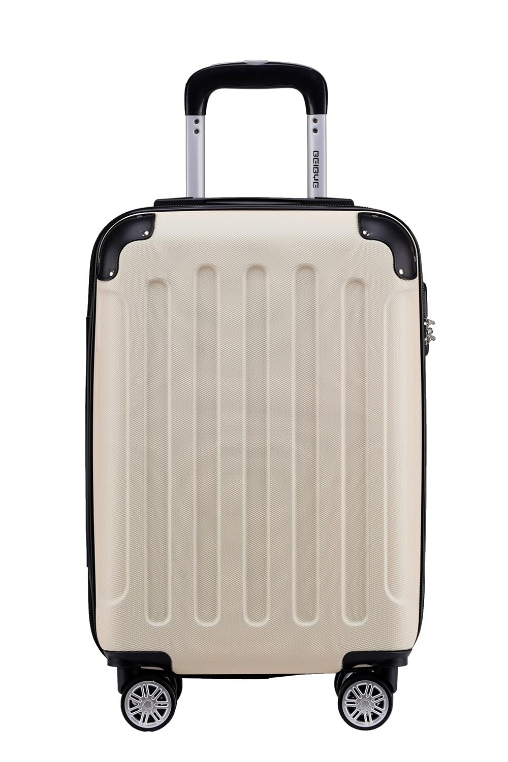BEIBYE- Hartschalenkoffer Koffer Trolley Rollkoffer Reisekoffer Zahlenschloß 4 Zwilings-Rollen