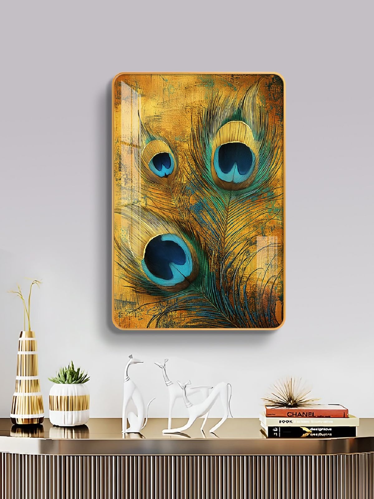 Golden Harmon Wood Wall Art Painting - Free Shipping -3 Golden Harmon Wood Wall Art Painting - Free Shipping -3