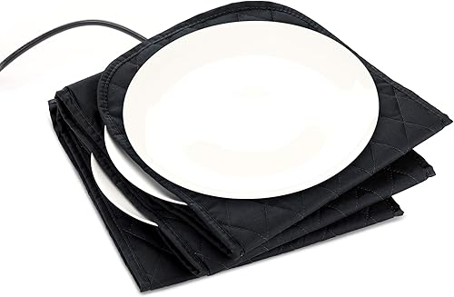 Miniatura 5 de Navaris Calentador Eléctrico de Platos - 10 Bolsillos de Calentamiento de Manta para Platos de Cena a 165 Grados en 10 Minutos - Diseño Plegable