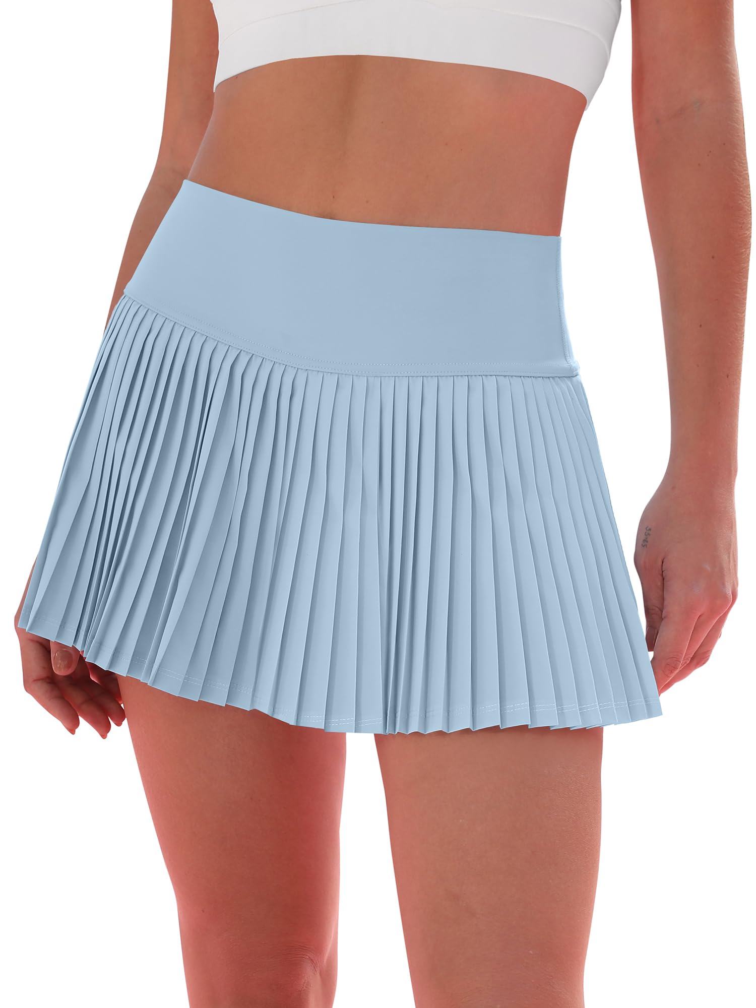 Falda de tenis plisada para mujer con pantalones cortos, faldas de cintura alta, faldas de golf, falda atlética para entrenamiento