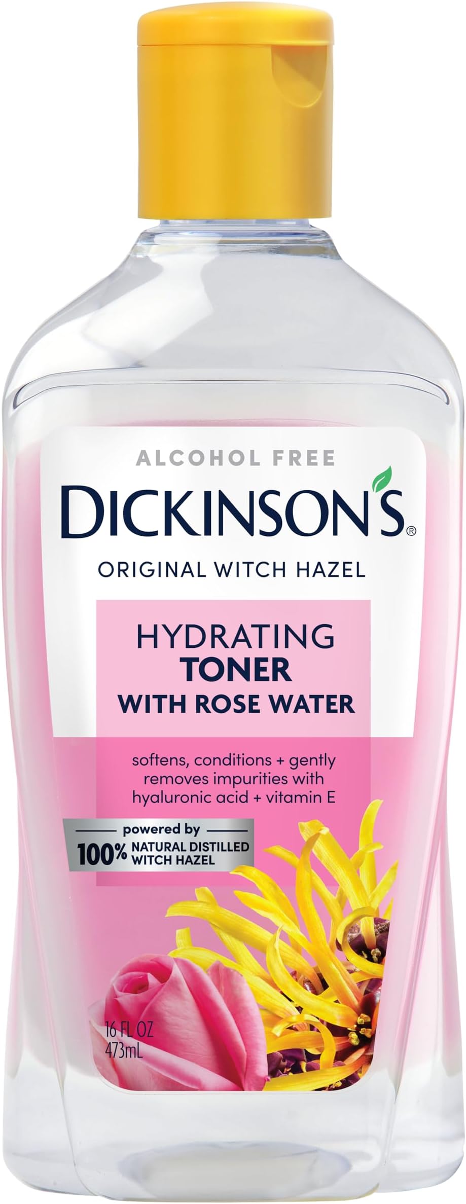 Dickinson's Enhanced Witch Hazel Alcohol Free Hydrating Toner, 16 Fluid Ounce