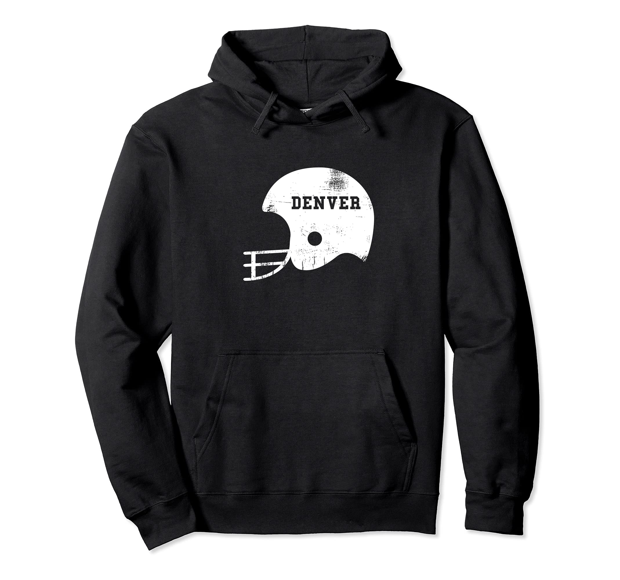Denver Football Colorado Fan Gear Pullover Hoodie, Black, S