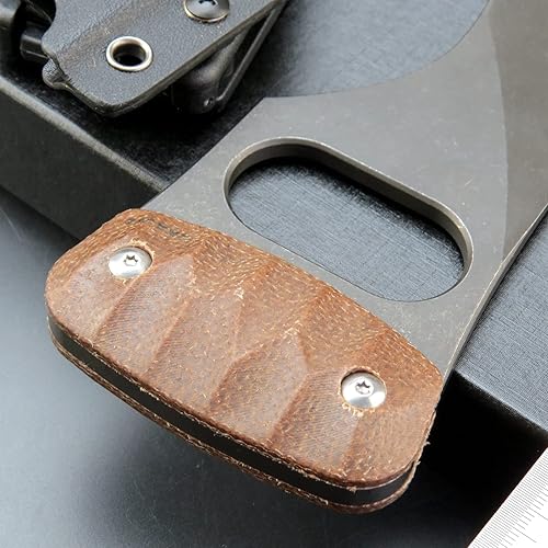 Miniatura 3 de C1113 Cuchillo de hoja fija D2 mango de micarta de acero cuchillo de dientes de garra al aire libre para acampar al aire libre Herramientas EDC con