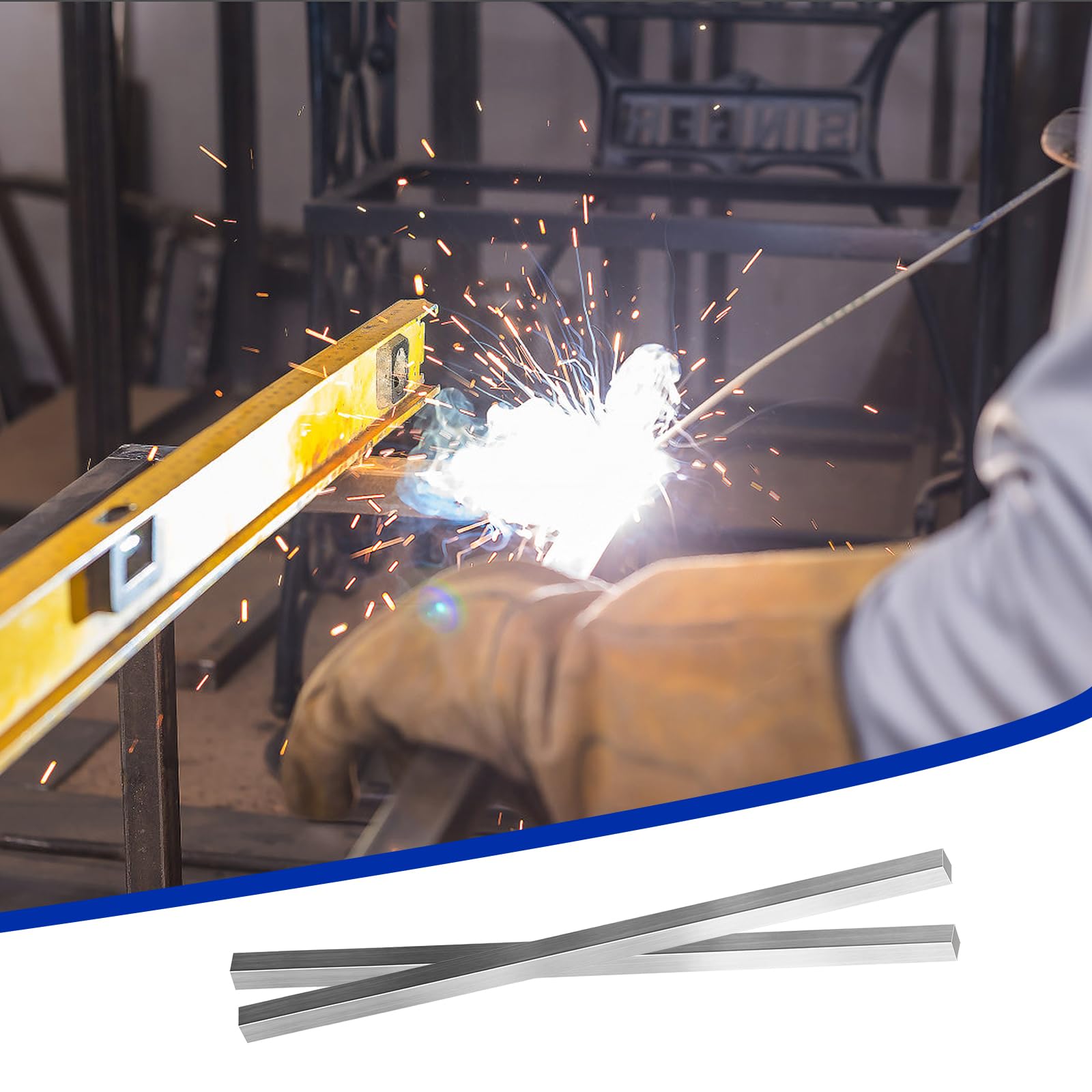 Barra quadrata in acciaio inox 6 x 6 x 305 mm per lavorazione dei metalli fai da te