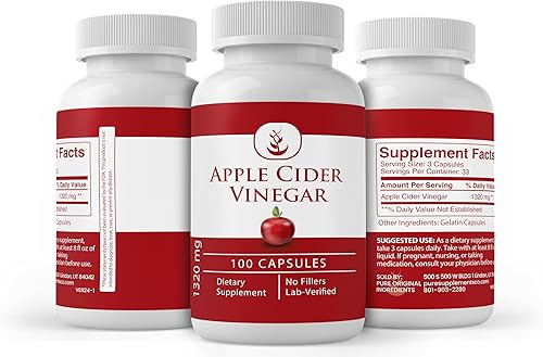 Miniatura 4 de Pure Original Ingredients Vinagre de sidra de manzana, (100 cápsulas) siempre puro, sin aditivos ni rellenos, verificado por laboratorio