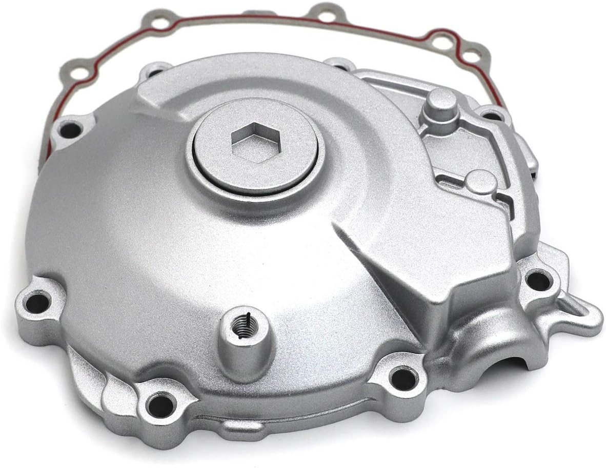 HTTMT- Engine Stator Crankcase Crank Case Cover Fit Compatible with YZF-R1 2015-2019 Silver [P/N: MT313-063B-SR]