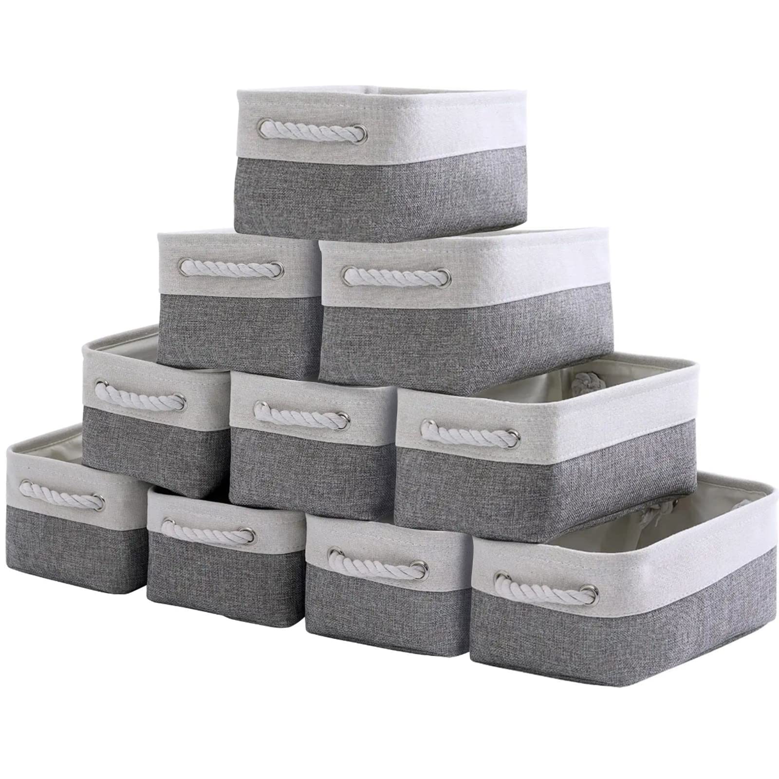 Amazon.com: Sacyic Storage Baskets 12x8x5 inch 10 Pack Fabric