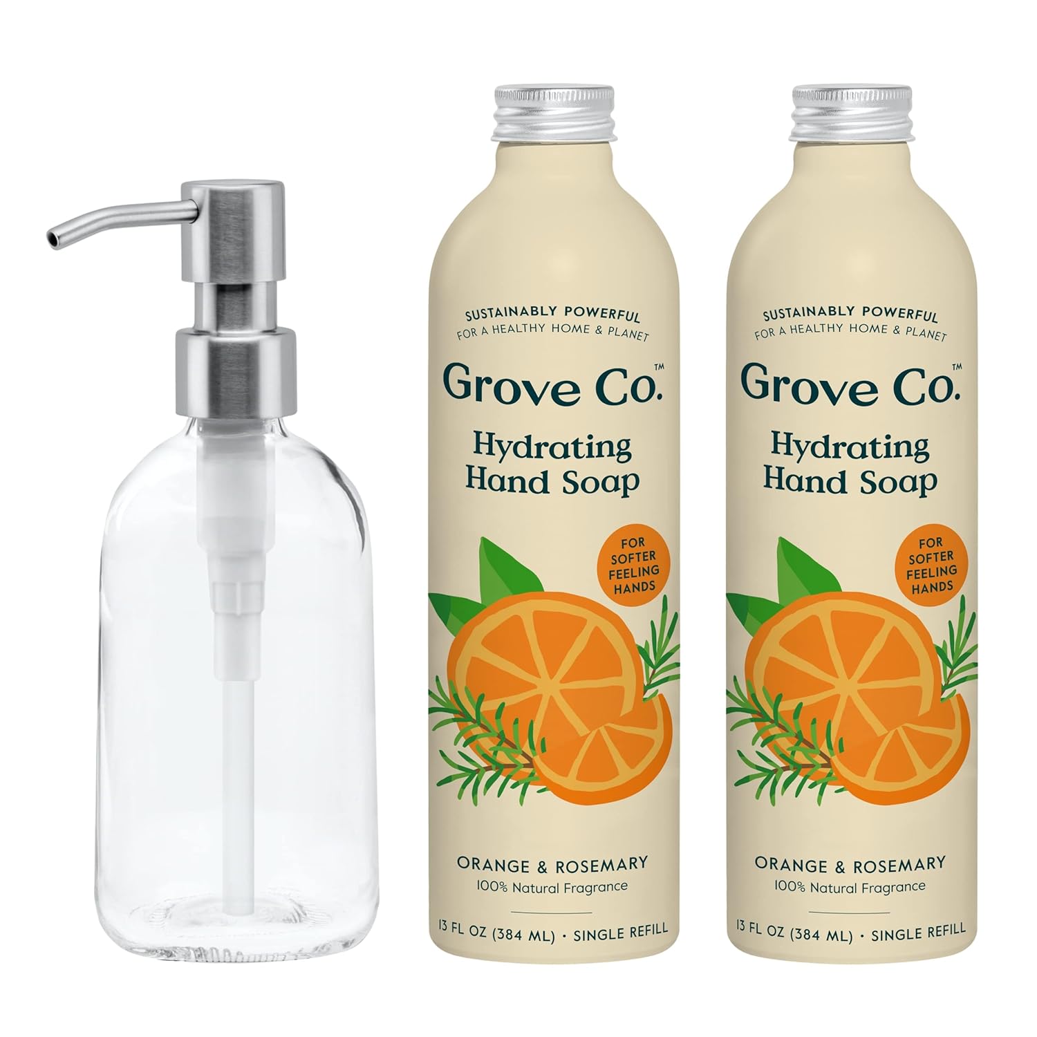 Grove Co. Hydrating Gel Hand Soap Refills (2 x 13 Fl Oz