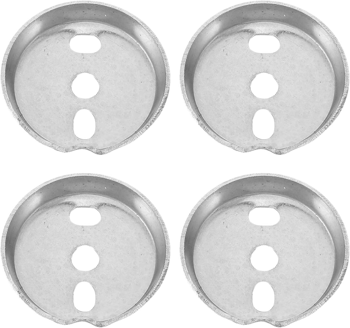 4pcs Stainless Steel Towel Bar Replacement Parts 38.5mm Round Base Gasket Reinforcement Wall Plate Bathroom Towel Rack Hardware Moisture Resistant Waterproof Sturdy Construction
