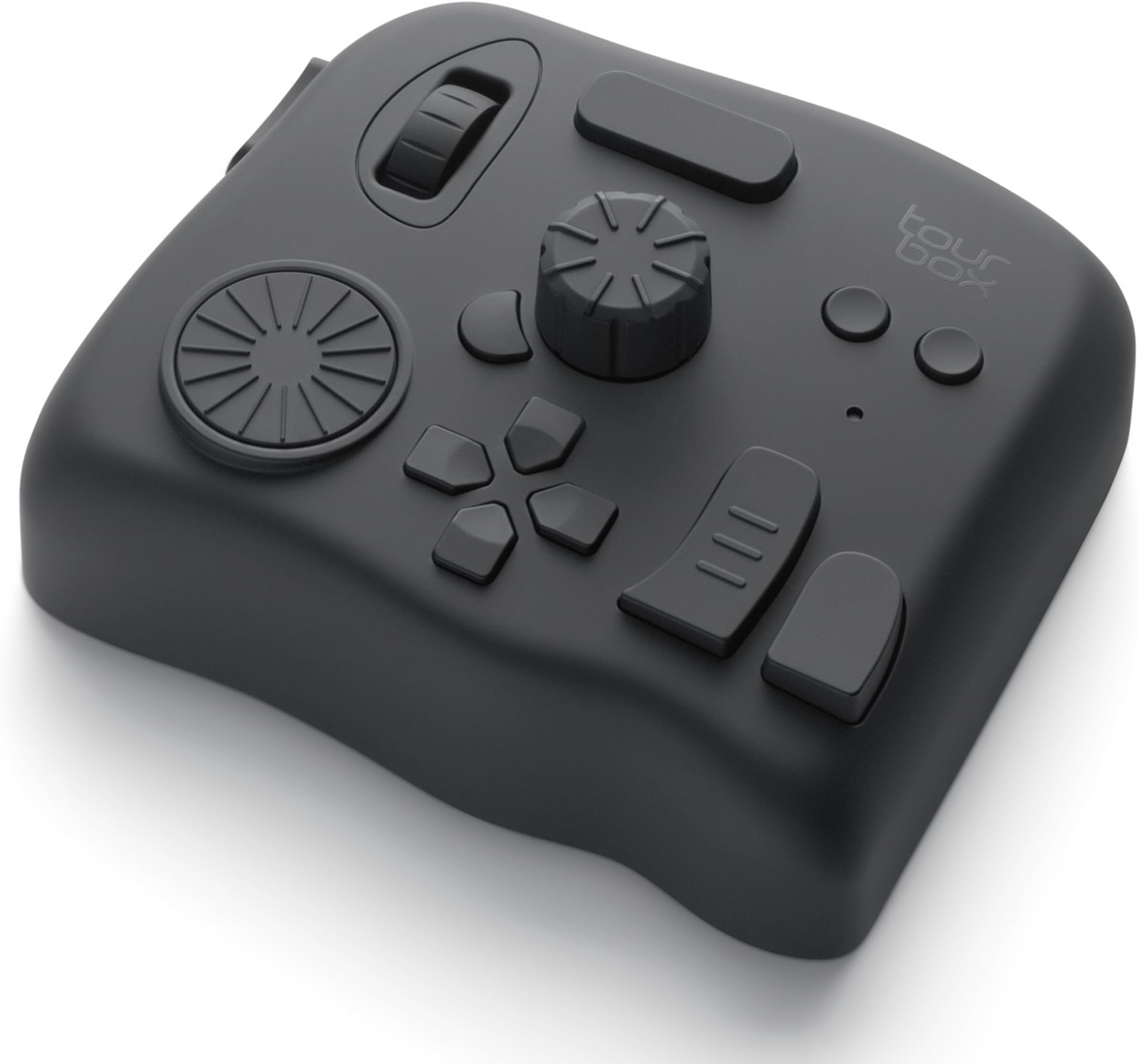 TourBox Elite Left-Hand Device Wireless Bluetooth Pro-Grade Dual Connection Tactile Feedback Video Editing Photo Editing Illustration Production Compatible with Premiere Pro DaVinci Resolve Lightroom