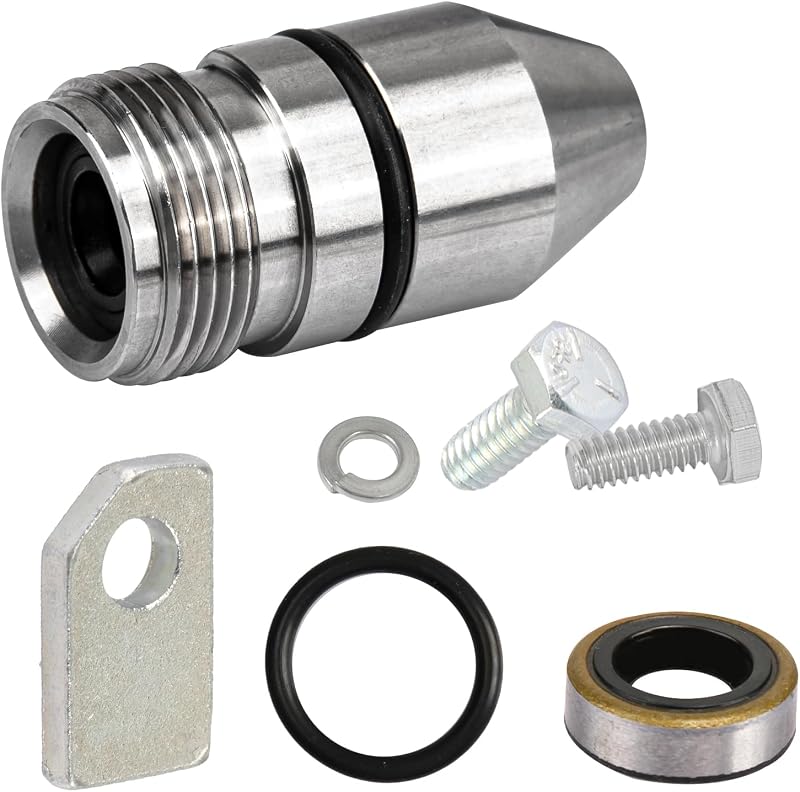 TH350 Speedo Housing Kit for GM TH350 Transmission, Speedometer Turbo 350 | Include Retainer Bracket, Seals, Lock Washer & Bolts, Speedometer Gear Seal Kit Prevents Leaks, Accurate Gear Engagement-1Set