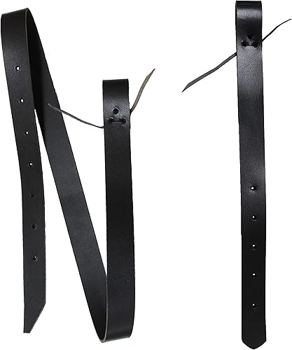 CHALLENGER Caballo Caballo Western Sillín Negro Cuero Off Billet & Cinch Correa Set wAgujeros 40425BK