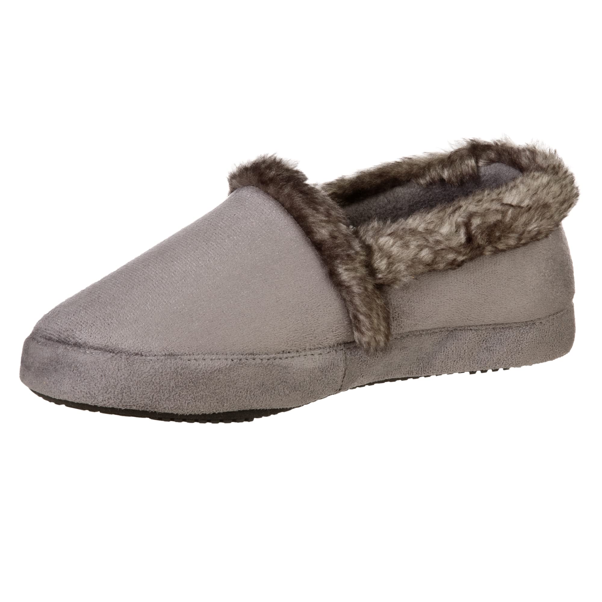 isotoner Women's Memory Foam Microsuede a Line Eco Comfort Recycled