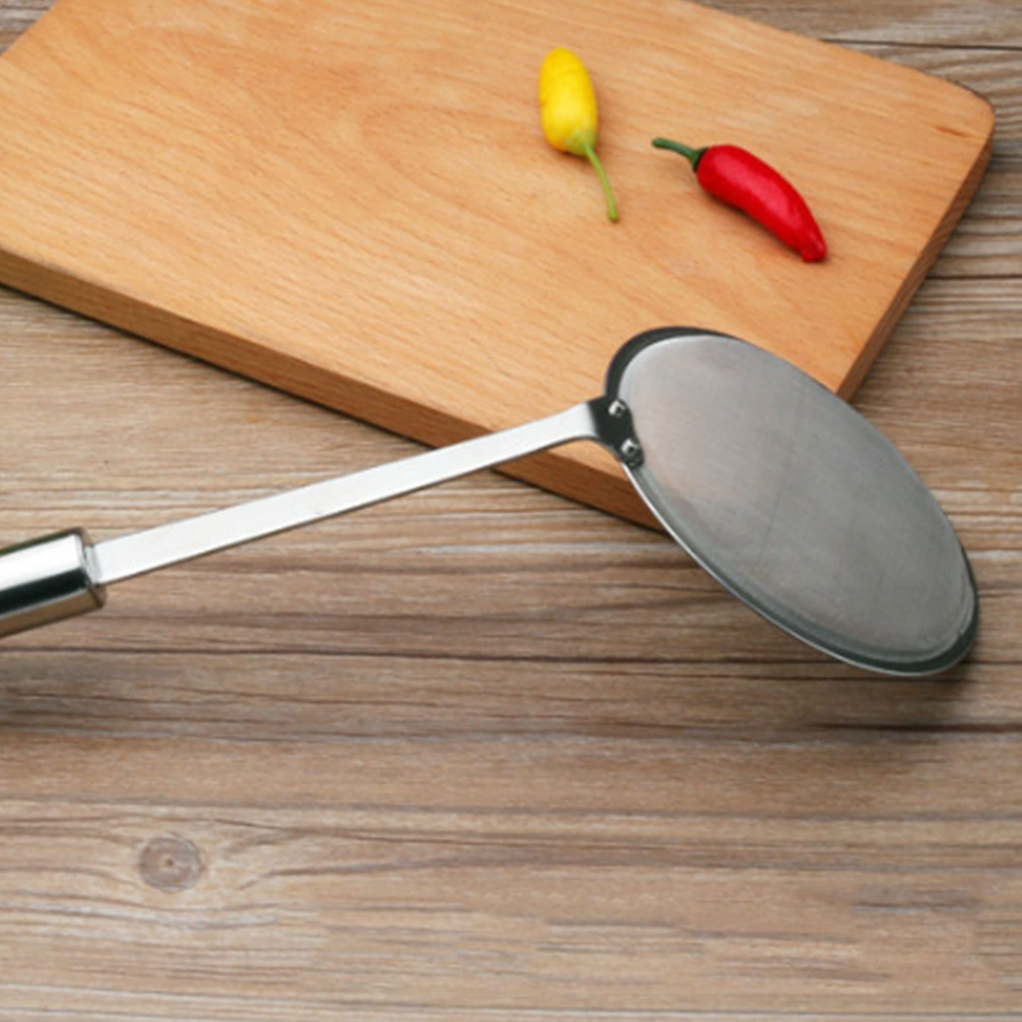 2 Unidades Cuchara de Filtro, Acero Inoxidable Espumadera, Colador Alimentos para Cocina, Colador Malla Fina Cocina para Separar Manchas De Aceite, Grasa, Espuma, Aceite De Filtro