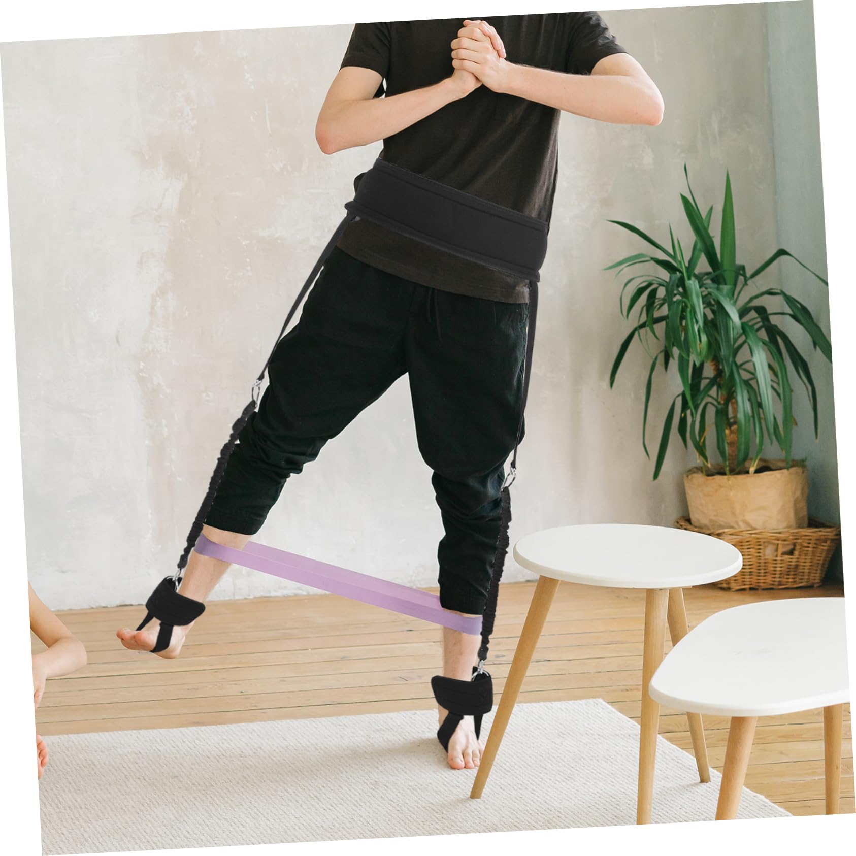 Yardwe Kit Di Fasce Di Resistenza Per Il Fitness Cavigliere E Vita Per Attrezzature Da Allenamento Indoor