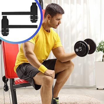 2pcs Weight Lifting Straps - Anti-Slip Lifting Straps with D Ring for Cable Machine Workout Wrist Support and Cuff Attachment Gym Wrist Straps Weightlifting for Men Women (Black)
