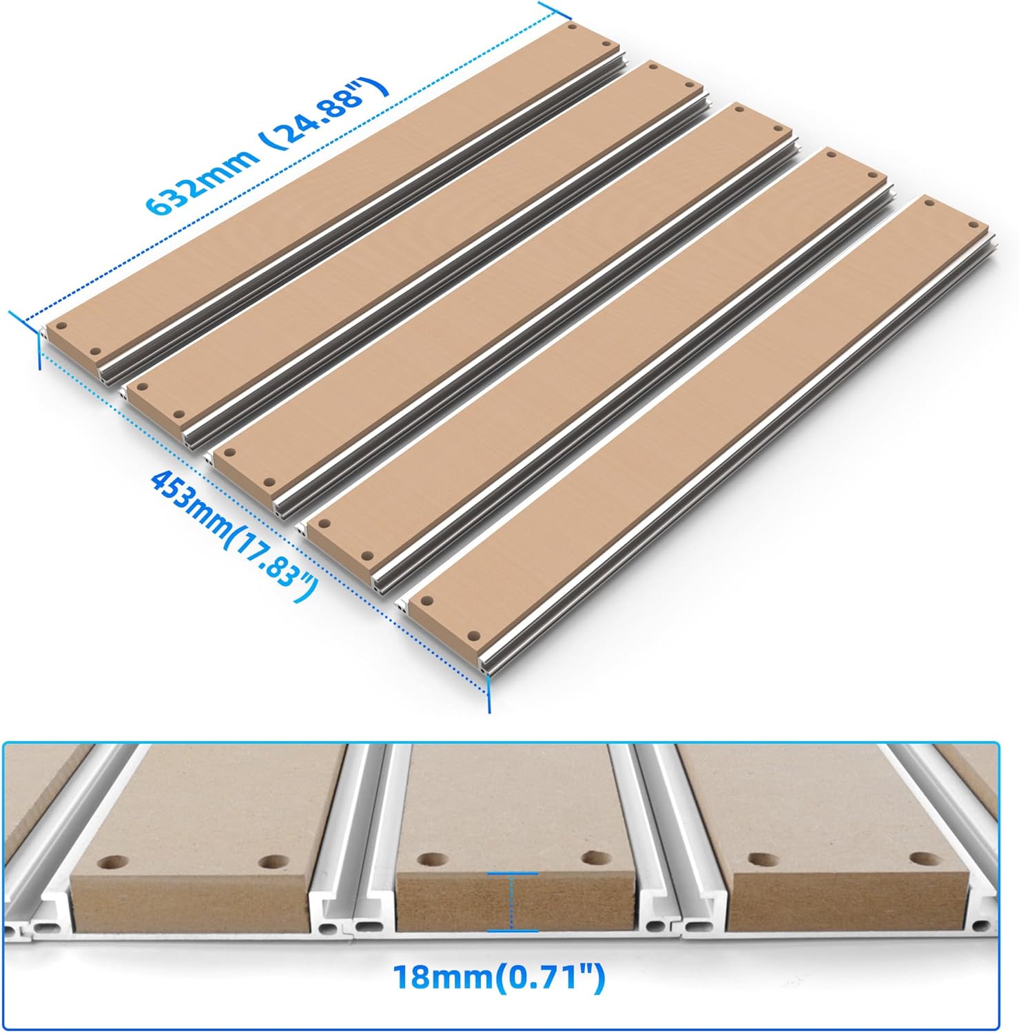 FoxAlien Latest XE-PRO CNC Router Machine + Hybrid T-slot Spoilboard Worktable Upgrade Kit