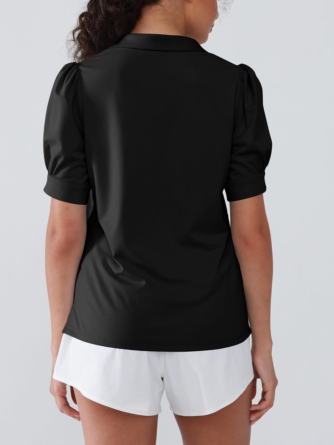 Womens Golf Polo Shirts Short Sleeve V Neck Collared Shirts Tennis Work Athletic Golf Tops