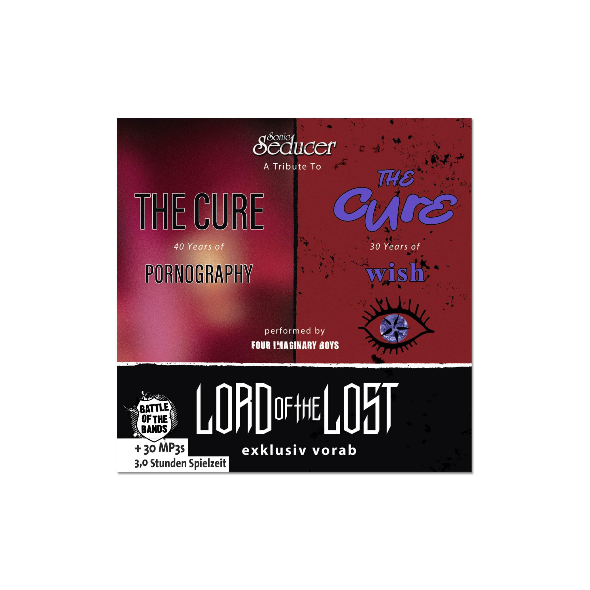 Sonic Seducer 12/2023–01/2024 +Lord Of The Lost +The Cure-Cover-Compilation: +Rammstein +Lindemann +Tarja +Saltatio Mortis +Skinny Puppy +Oomph! vs Unzucht +Placebo +Evanescence +Four Imaginary Boys