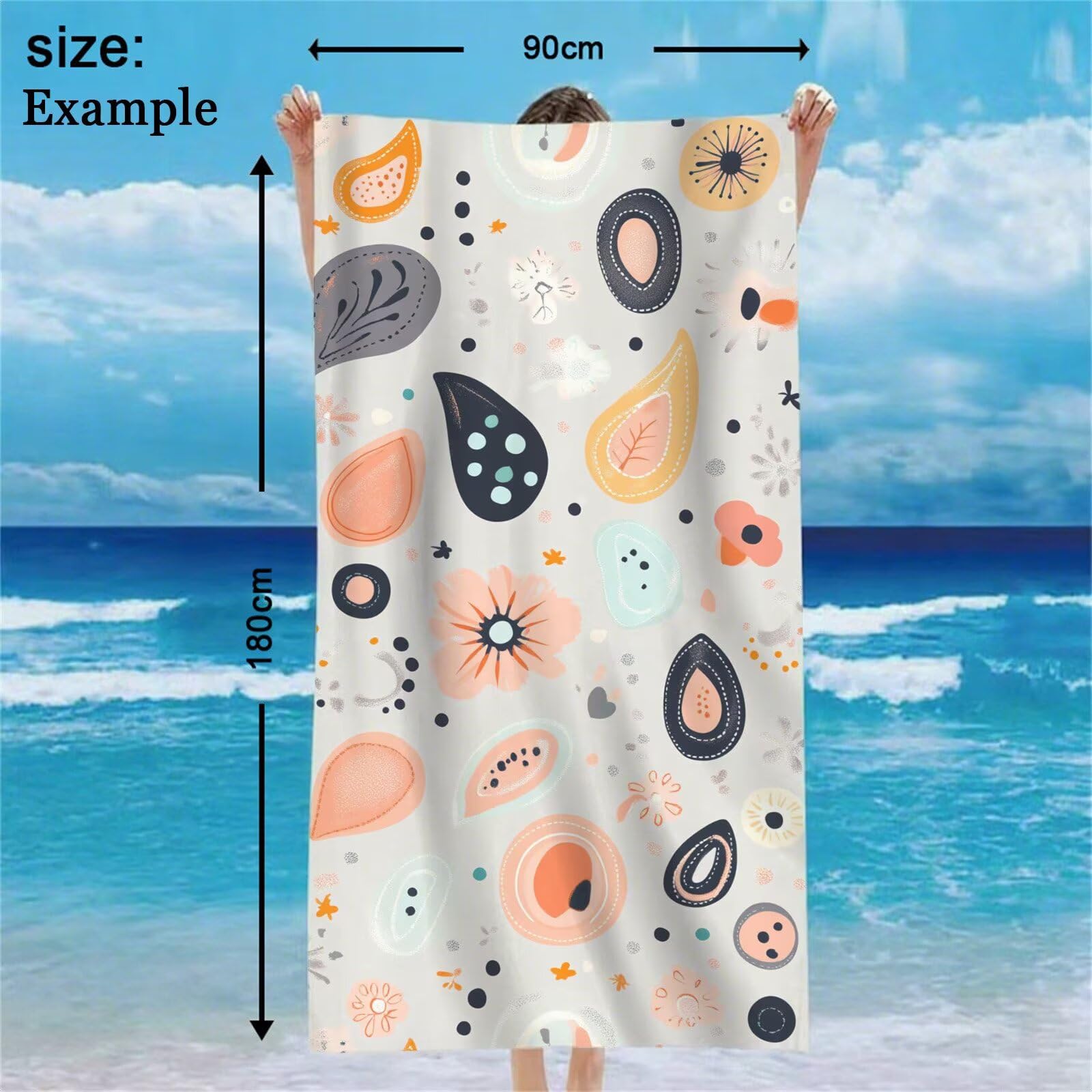 Toalla Microfibra Grande 90x180cm Toalla Playa Planta Toallas de Playa Secado Rapido, Toallas Bano con Bolsa, Beach Towel Púrpura Antiarena Ligeras para Camping Piscina Yoga Gimnasio Deportes VQ-738