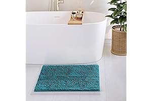 Teal Bath Mats for Bathroom, 17x24