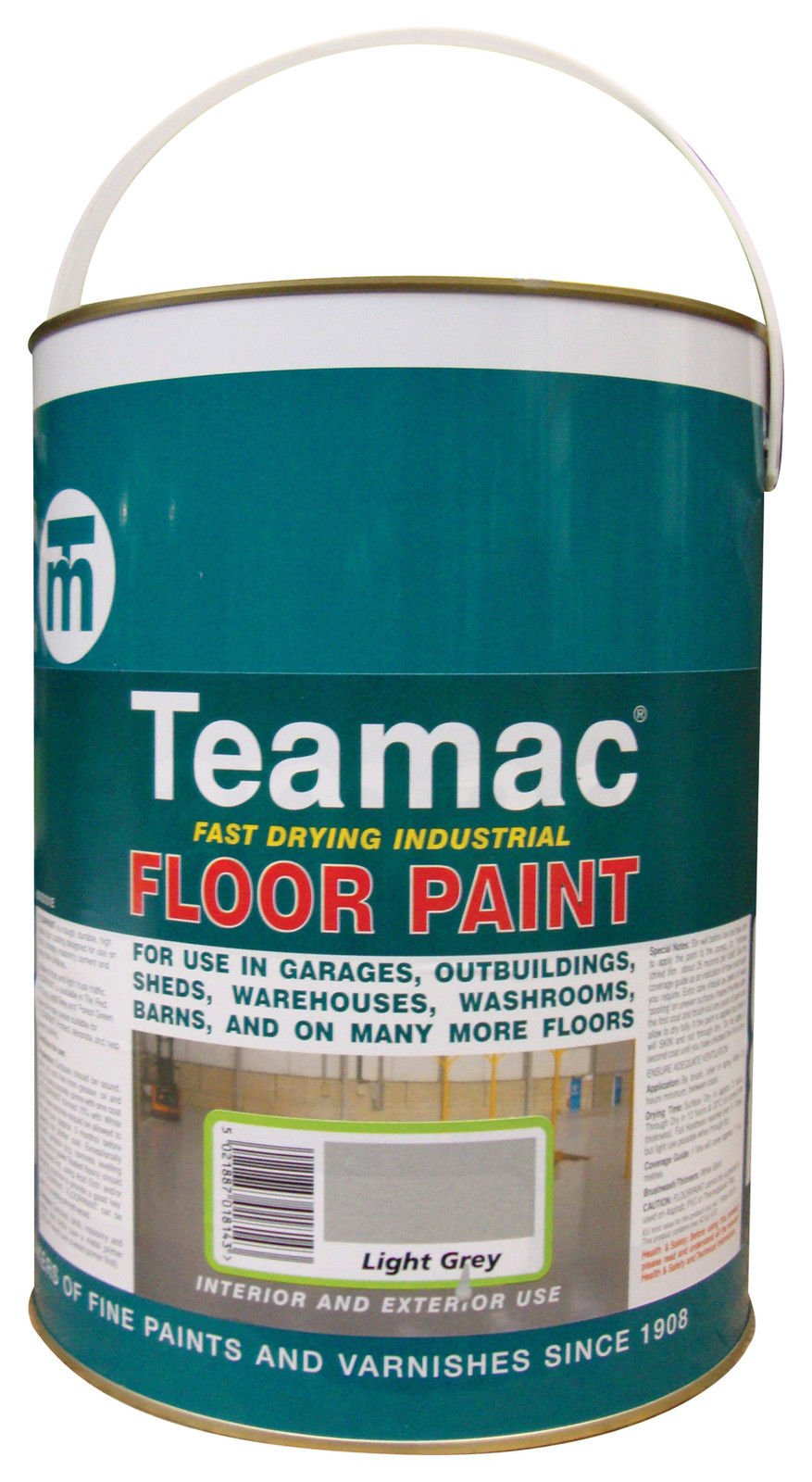 Teamac Black Industrial Floor Paint - 5 Litre
