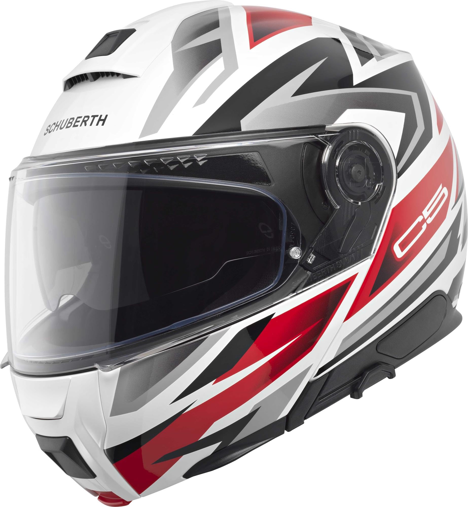 SCHUBERTH C5 Çene Açılır Motosiklet Kaskı-Zenith Red-55-S