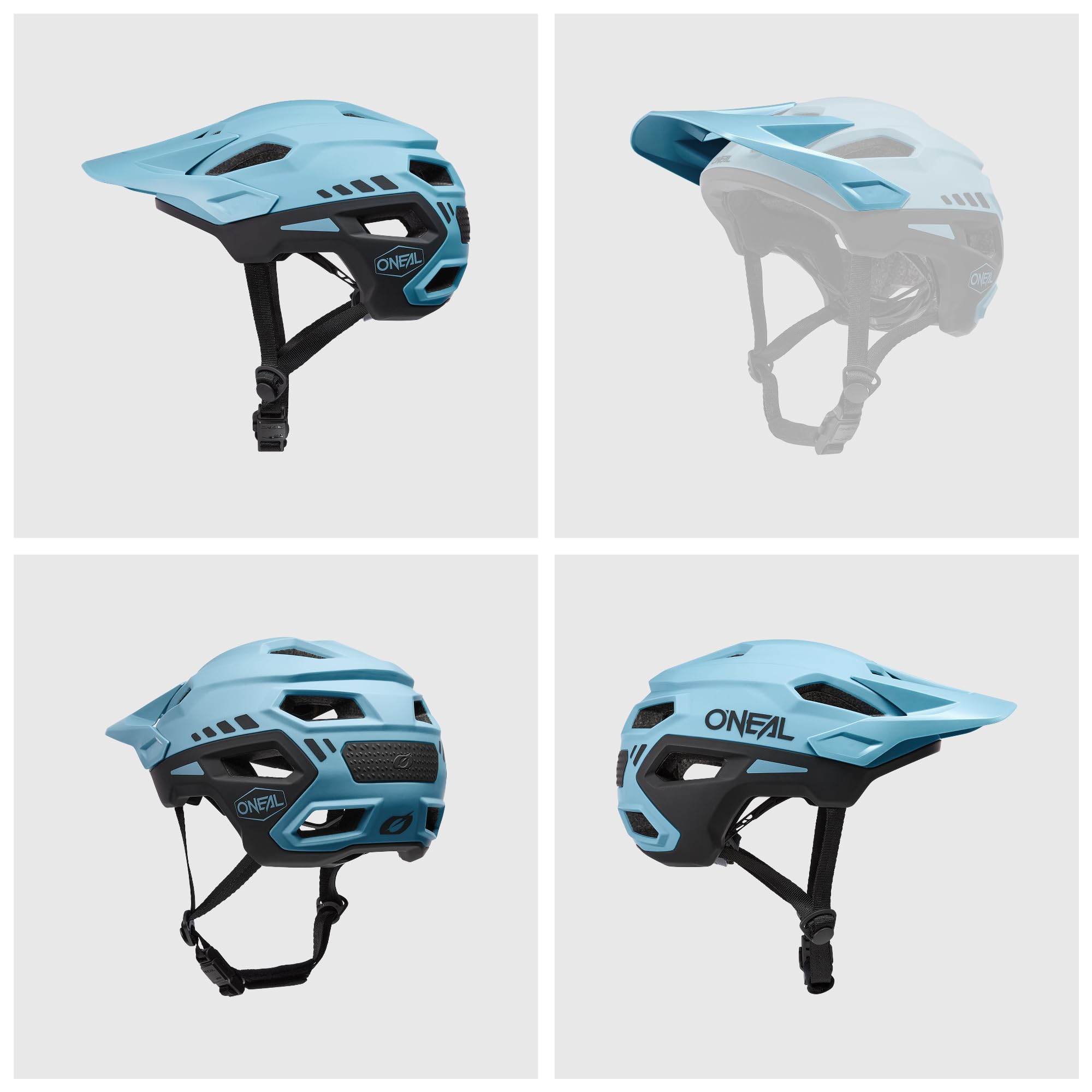 O'NEAL | Casco de Ciclismo de montaña | MTB All-Mountain | Ventilaciones para la refrigeración, Sistema de Ajuste de Talla, Norma de Seguridad EN1078 | Casco Trailfinder Split | Adulto