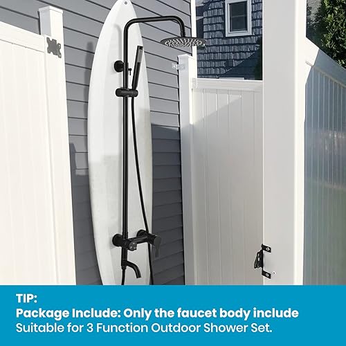 Miniatura 6 de gotonovo Juego de accesorios de ducha de acero inoxidable 304 negro mate con desviador de ducha, 1 mango, mezclador de ducha, kit de reparación