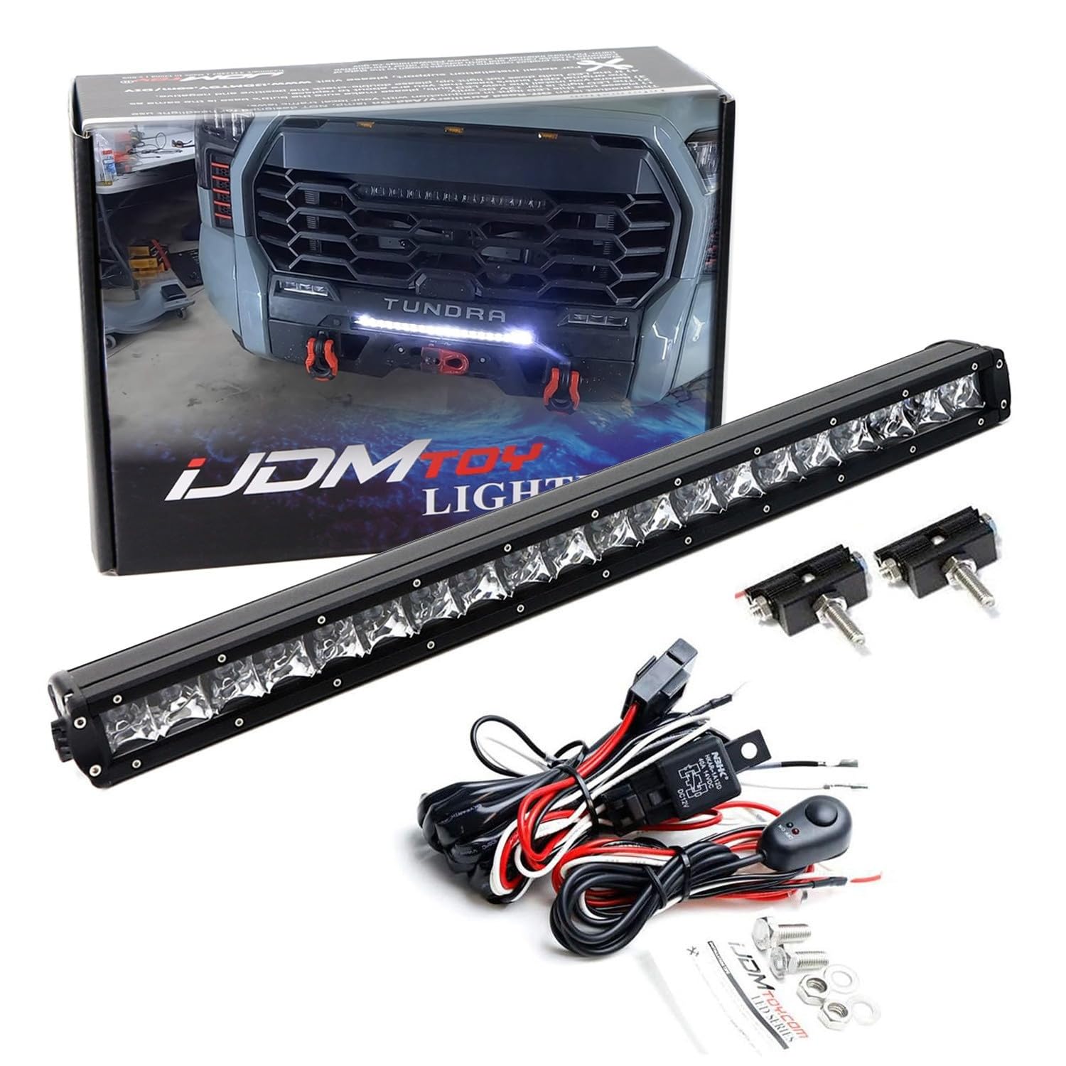 Amazon.co.jp: iJDMTOY 下部グリルマウント20インチLEDライトバー 2022
