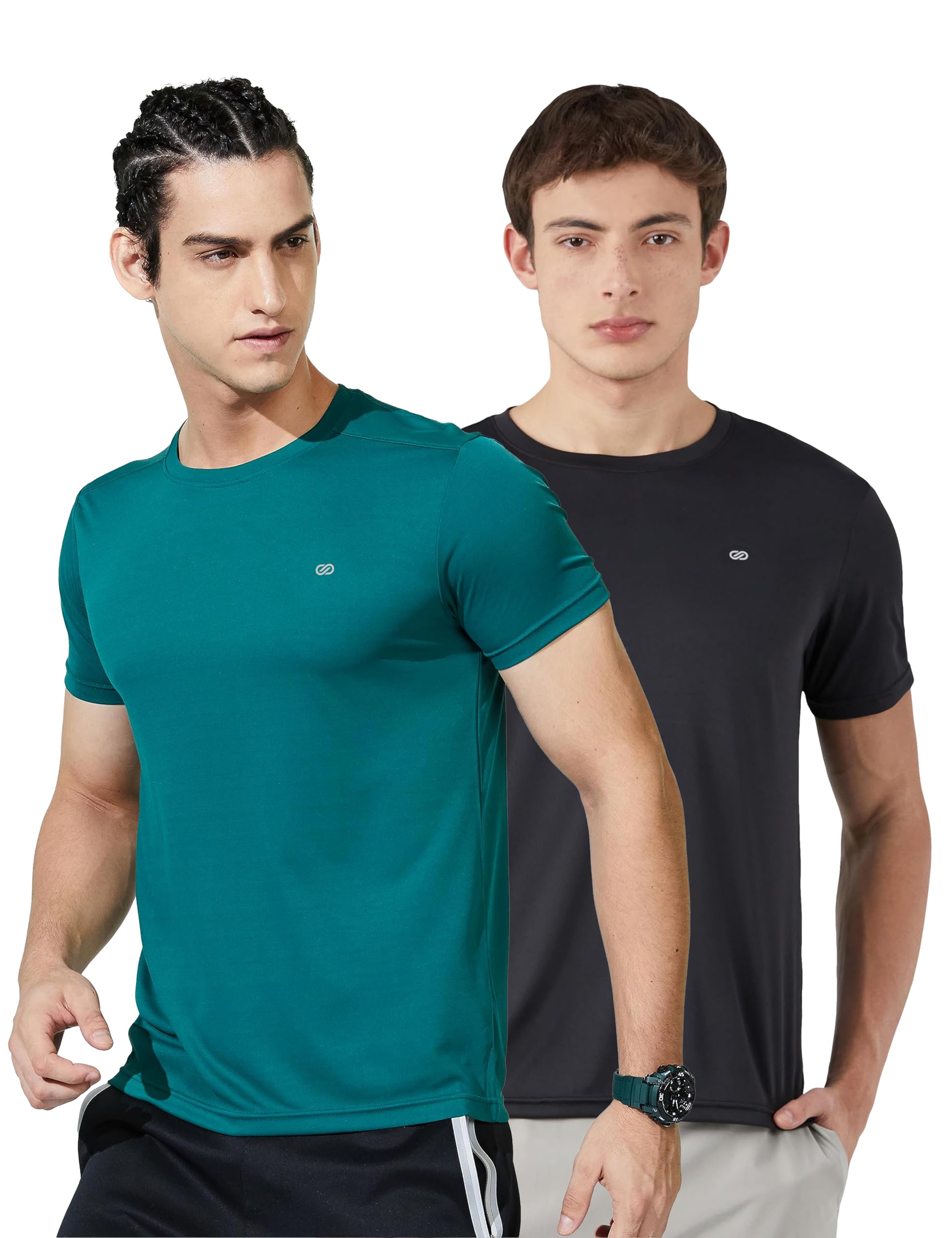 Amazon Brand - Symbol Men's Solid Active Regular Fit Sports T-Shirt | Round Neck | Half Sleeve (Available in Plus Sizes)-picture-15