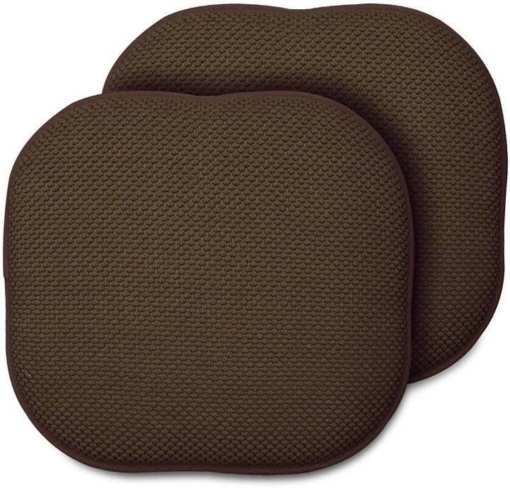 Multiple Colors - One Memory Foam Chair Pad- 16"x16" - Brown