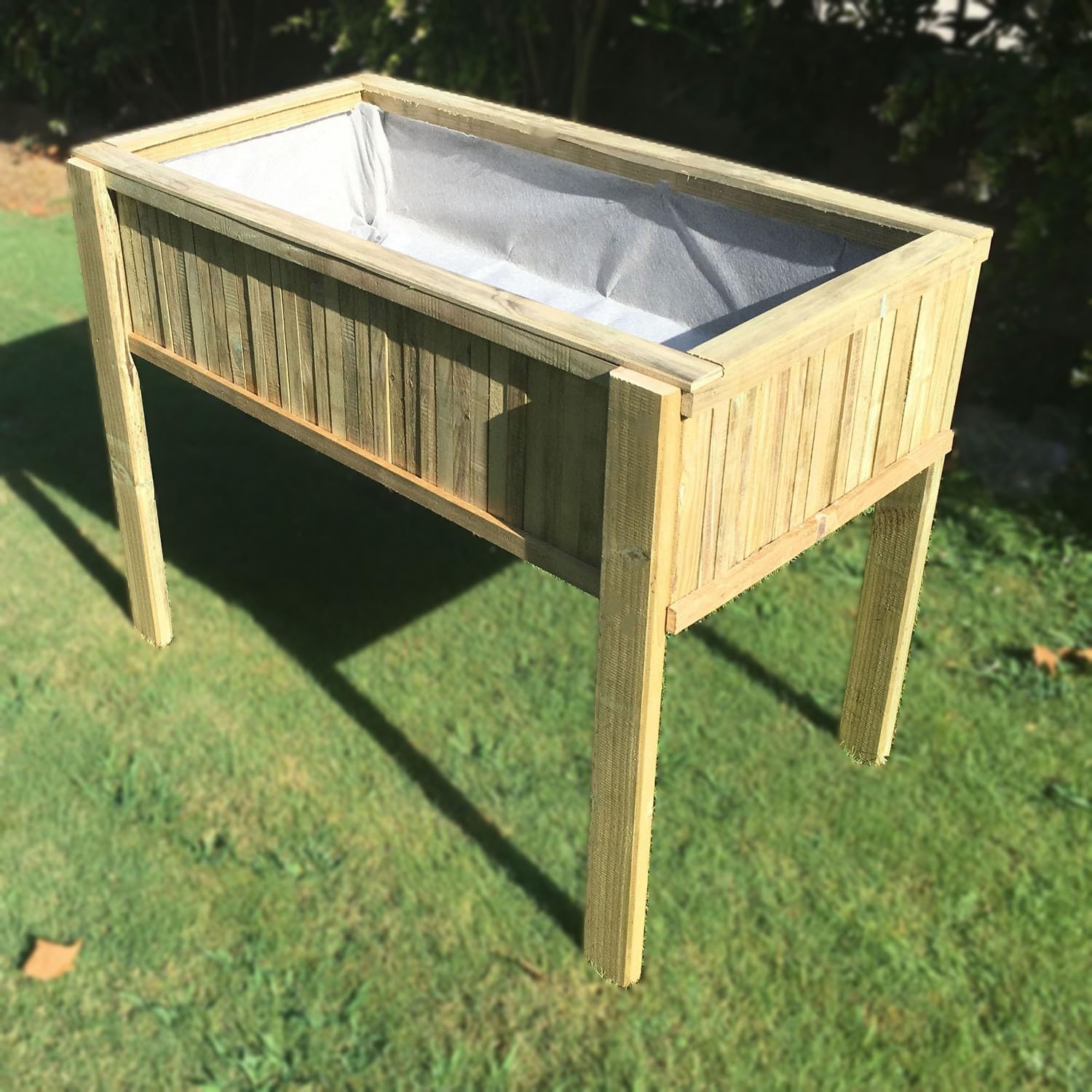 Mesa de Cultivo 102X52X74 cm. Huerto Urbano Vintage con Maderas recicladas y Estilo único.VIDAHUERTO
