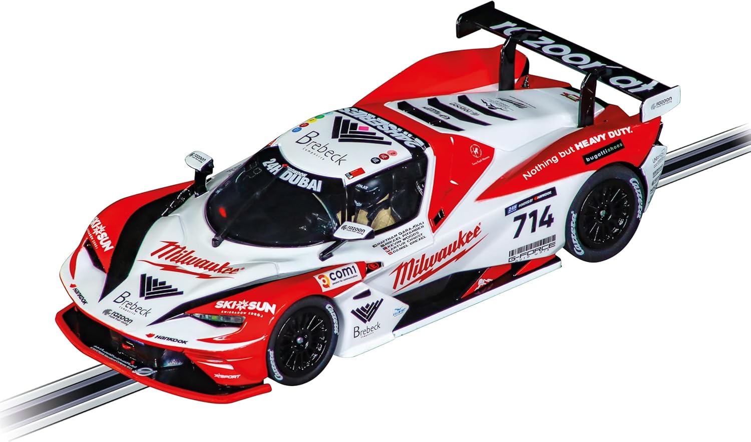 Carrera 27823 KTM X-Bow GTX Razoon - More Than Racing, No.714, Dubai 24h 2024 1:32 Scale Evolution Analog Slot Car