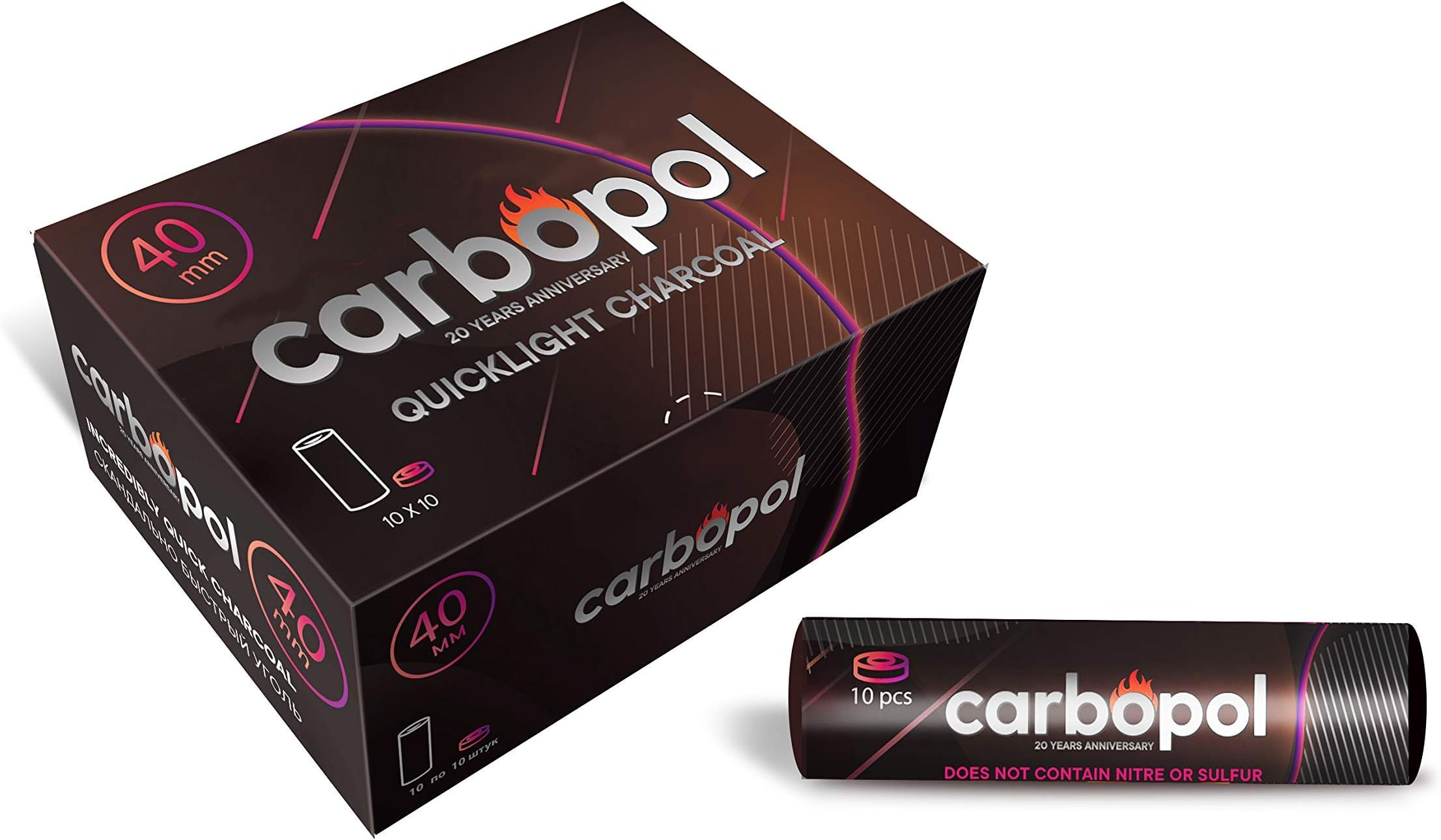Carbopol Carbon โ 40 mm โ 10 Rolls a. Pack of 10 โ Igniting