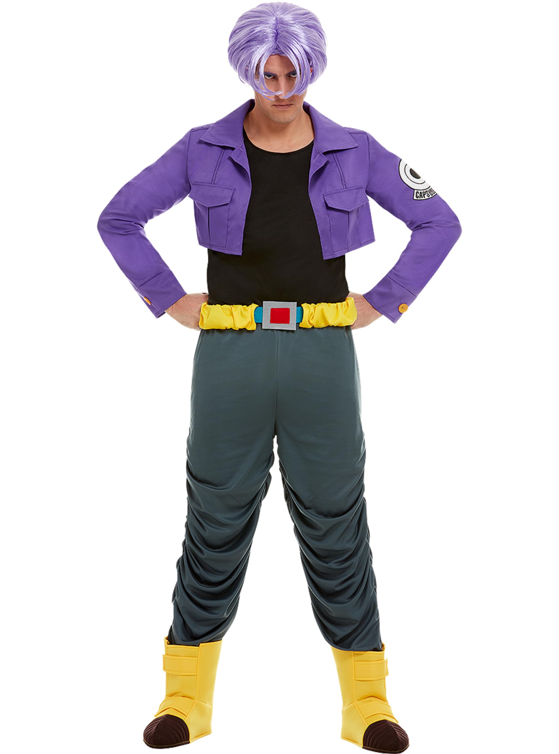 Funidelia | Disfraz de Trunks Dragon Ball para hombre Bola de Dragón, Manga, Saiyan - Disfraz para adultos y divertidos accesorios para Fiestas, Carnaval y Halloween - Talla L - Morado
