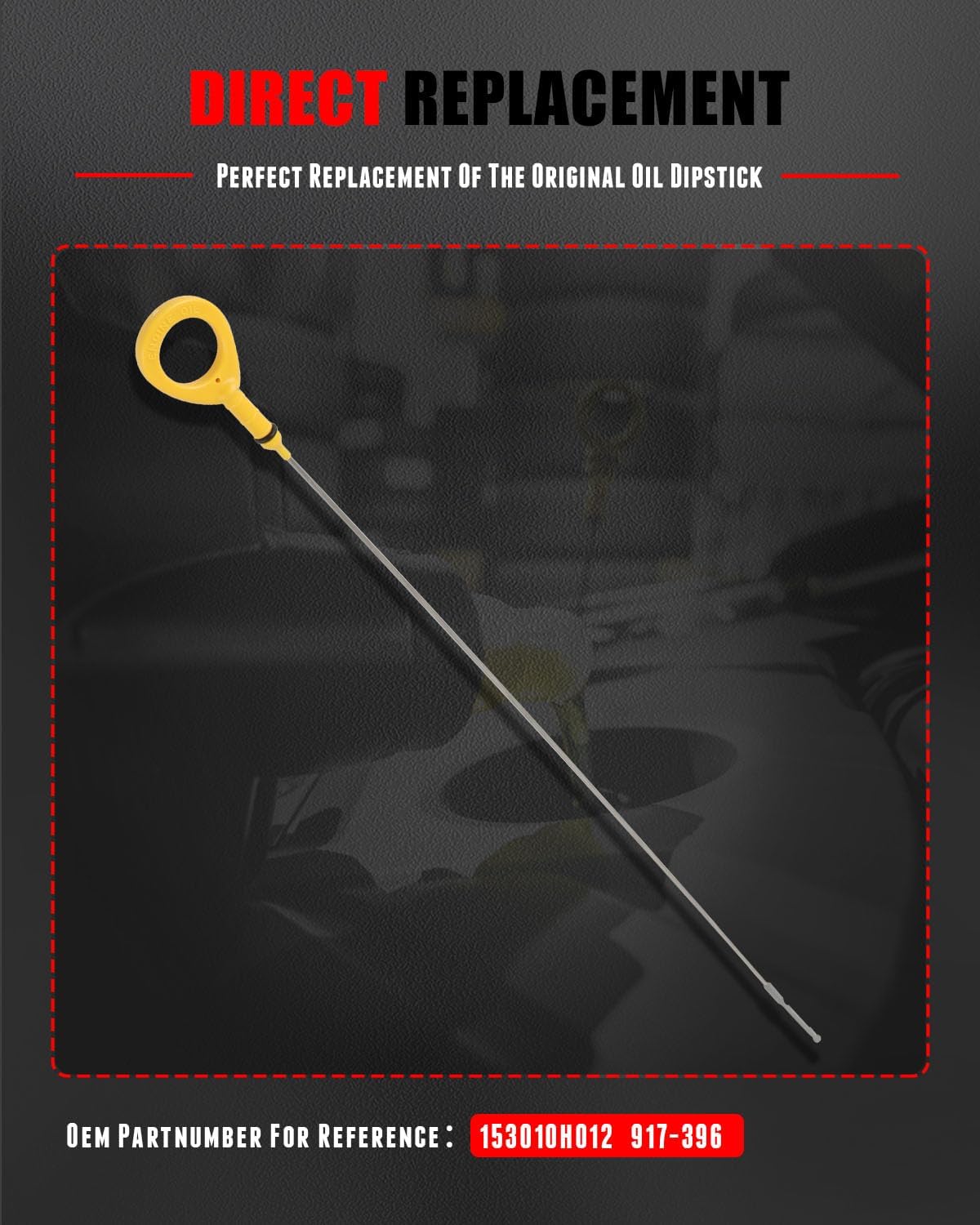 CCIYU ‎153010H012 Engine Oil Dipstick Replacement for 2002 2003 2004 2005 2006 for Toyota Camry 2.4L for Toyota Solara 2.4L Dip Stick for Checking Oil Dipstick
